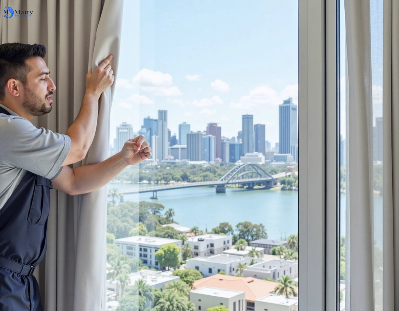 Professional curtain steam cleaning service new-gisborne-vic QLD by Matty Curtain Cleaning